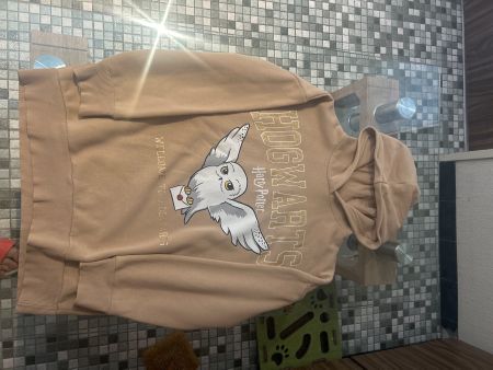 Sweat à capuche Harry Potter C&A beige, taille 146-152