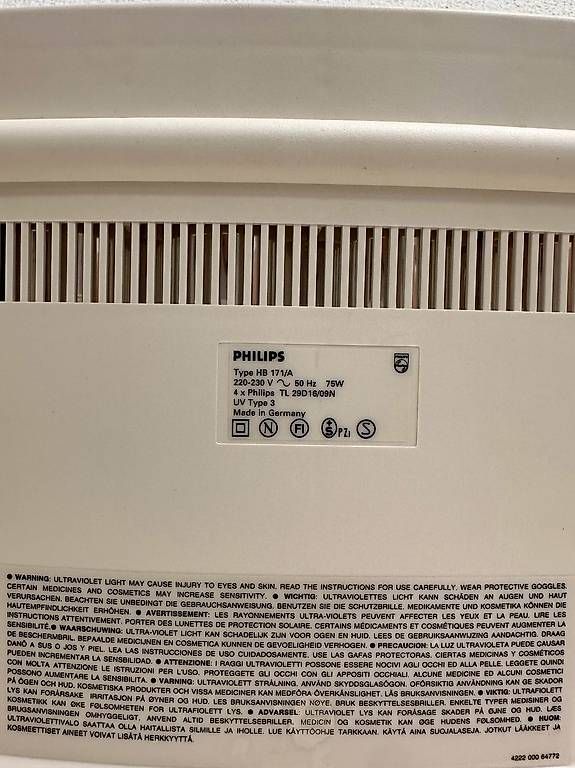 Philips Solarium: Vintage Philips Gesichtssolarium HB 171 – Usato da Obernau venduto da Arche_Noah_Brocki 6