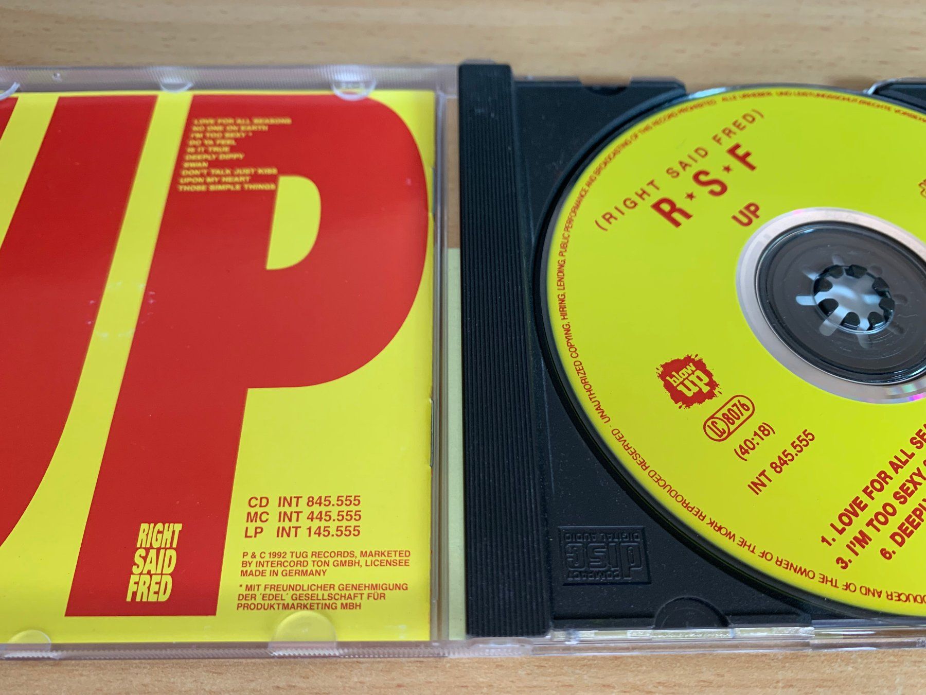 CD: Right Said Fred – Up – Usato da Rikon im Tösstal venduto da Alpenmutz 2