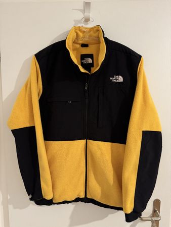 The North Face Fleece Jacke Gelb Schwarz Top Zustand XL