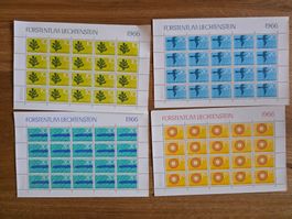 1 Posten Konvolut Briefmarken 1966 Fürstentum Lichtenstein