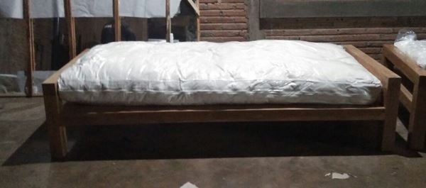 Divani: Sofa Lounge Couch Loungesofa Teak Holz Polstermöbel Kanapee – Nuovo e nell'imballaggio originale da Daisendorf venduto da Wohn-Kult