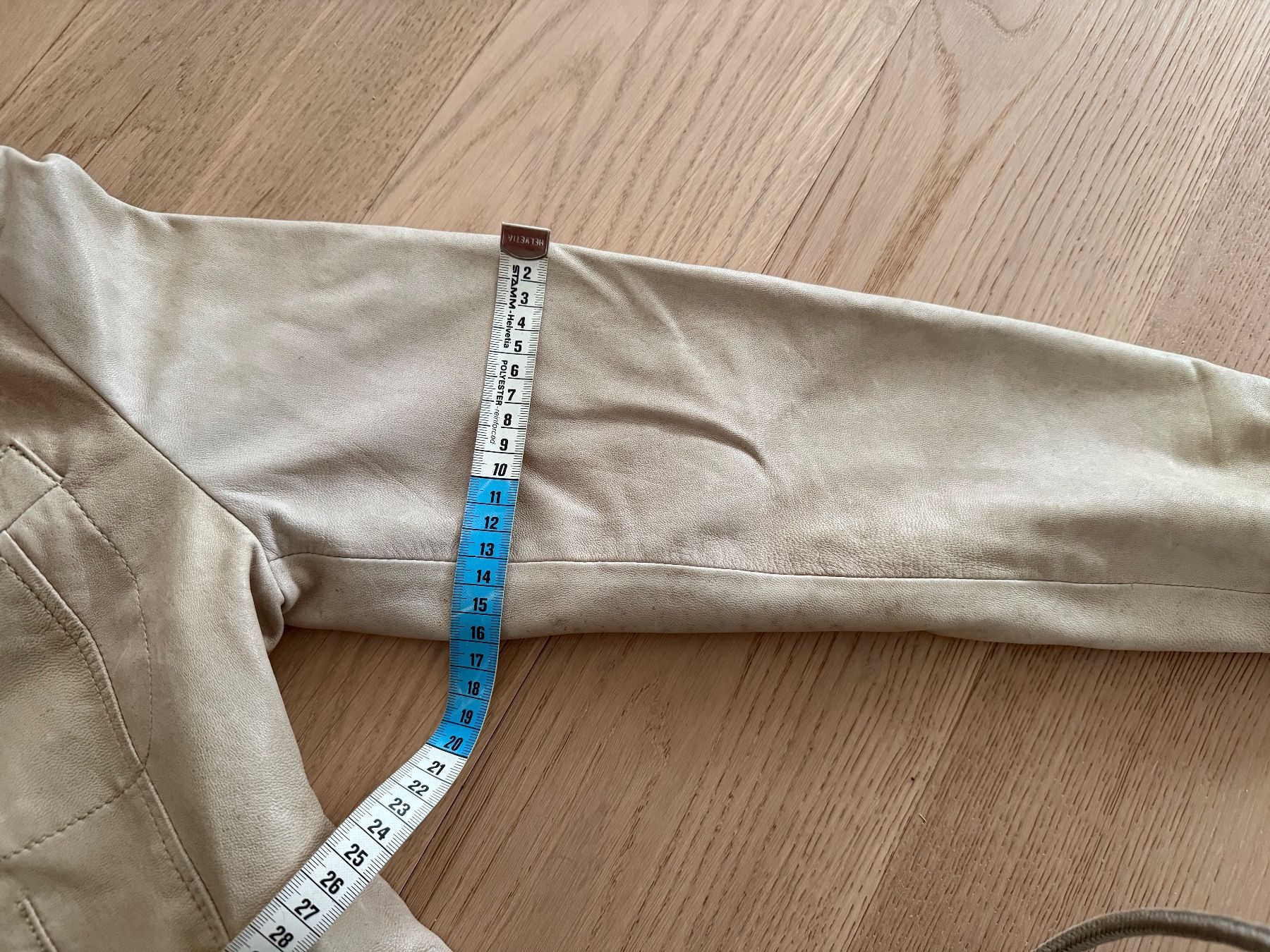 Giacche: Leonardo Lederjacke beige, Grösse M – Usato da Hornussen venduto da Regeboge77 5