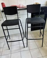 IKEA STIG Barhocker (2 Stück), schwarz, 63 cm