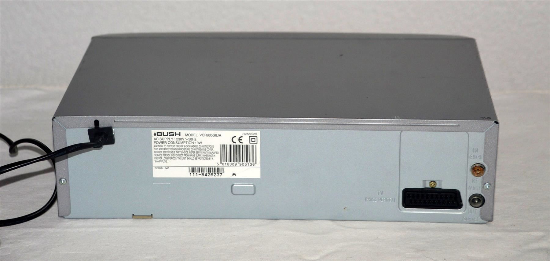 Aufnahmegeräte: Videorecorder VHS  Bush VCR905SIL magnétoscope – Gebraucht aus Collonges von arashee 2