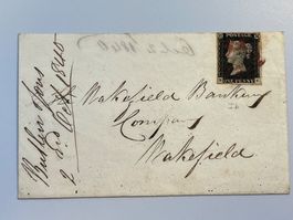 1840 One Penny Black, WOW QV COVER, PLATE 1B