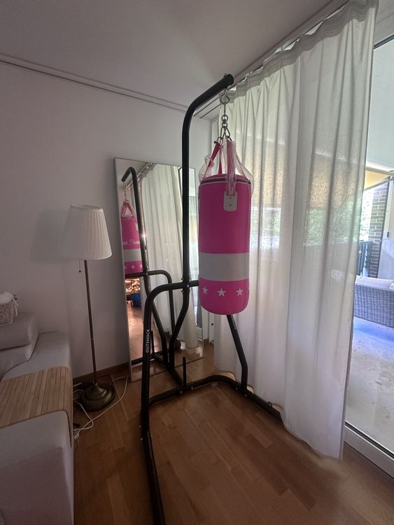Boxsack in Pink inklusive Aufhängesystem (Gebraucht) in Dättwil AG für ...