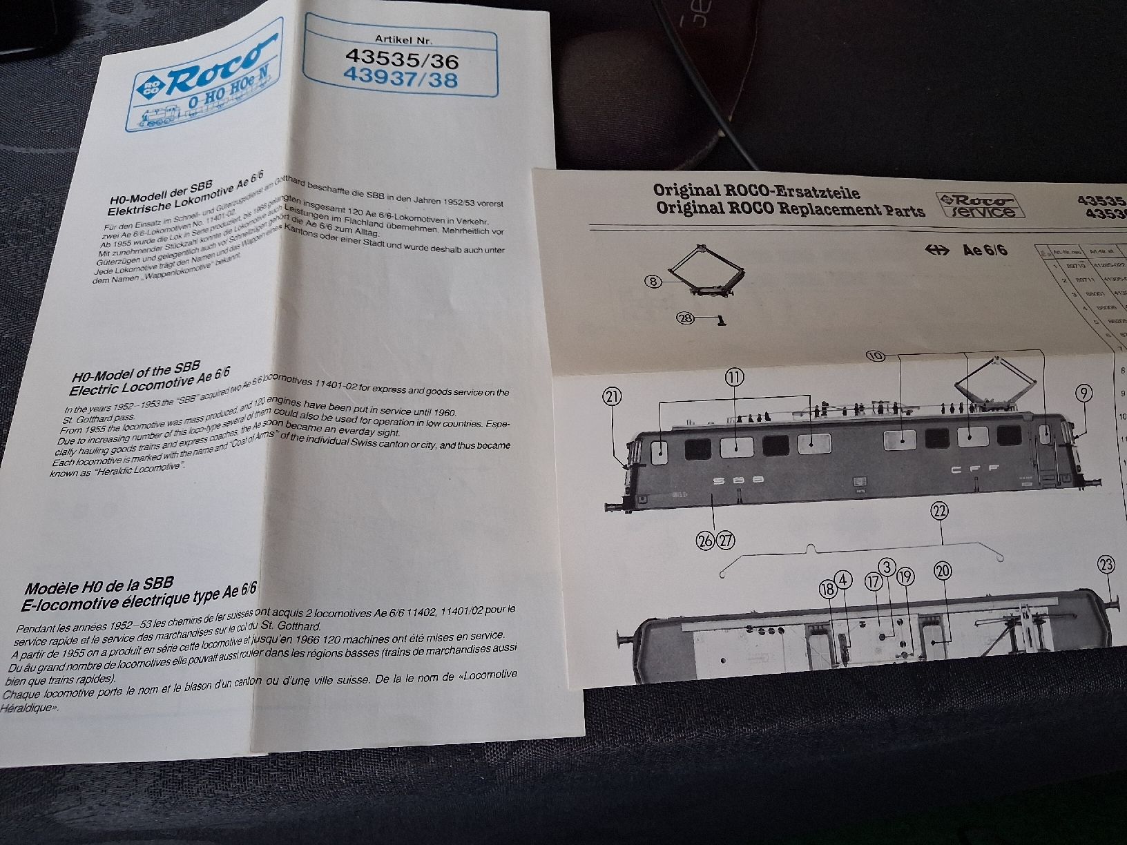 Roco Modellini di ferrovie: SBB Ae 6/6 – Usato da Baden venduto da rumod01 2