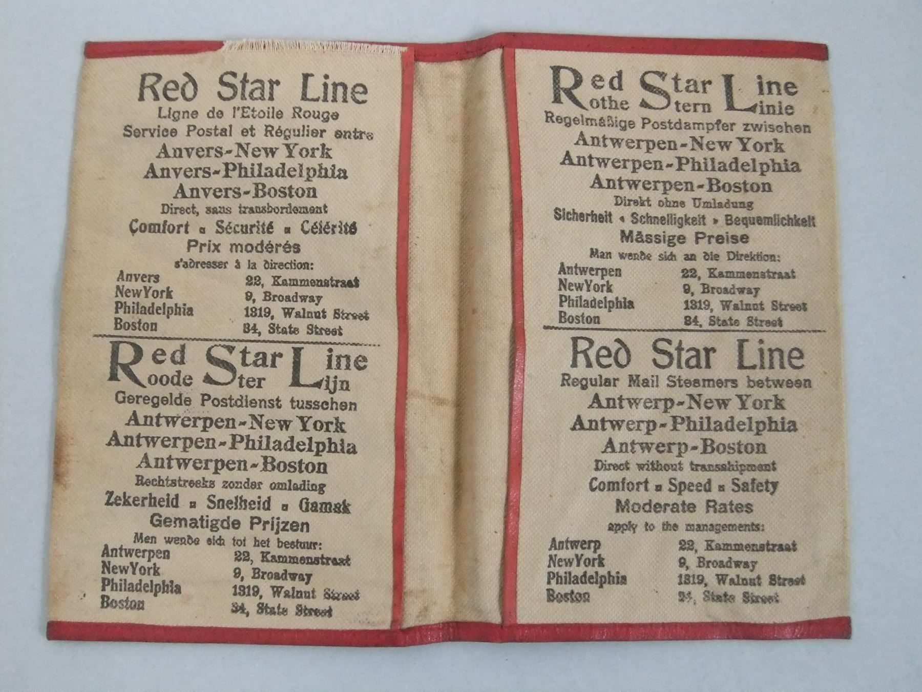 Valigie & Borse: Billettasche / Werft  Red Star Line – Usato da Esslingen venduto da eintagammeer 2