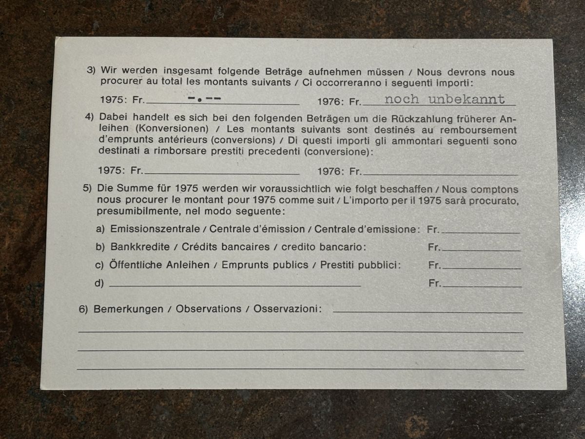 Alle Briefmarken: Pro Patria Postkarte Domat/Ems 1975 – Gebraucht aus Zürich von engebrunau 1