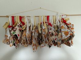 Adventskalender, 24 neue Säckli, Katzen und Hunde