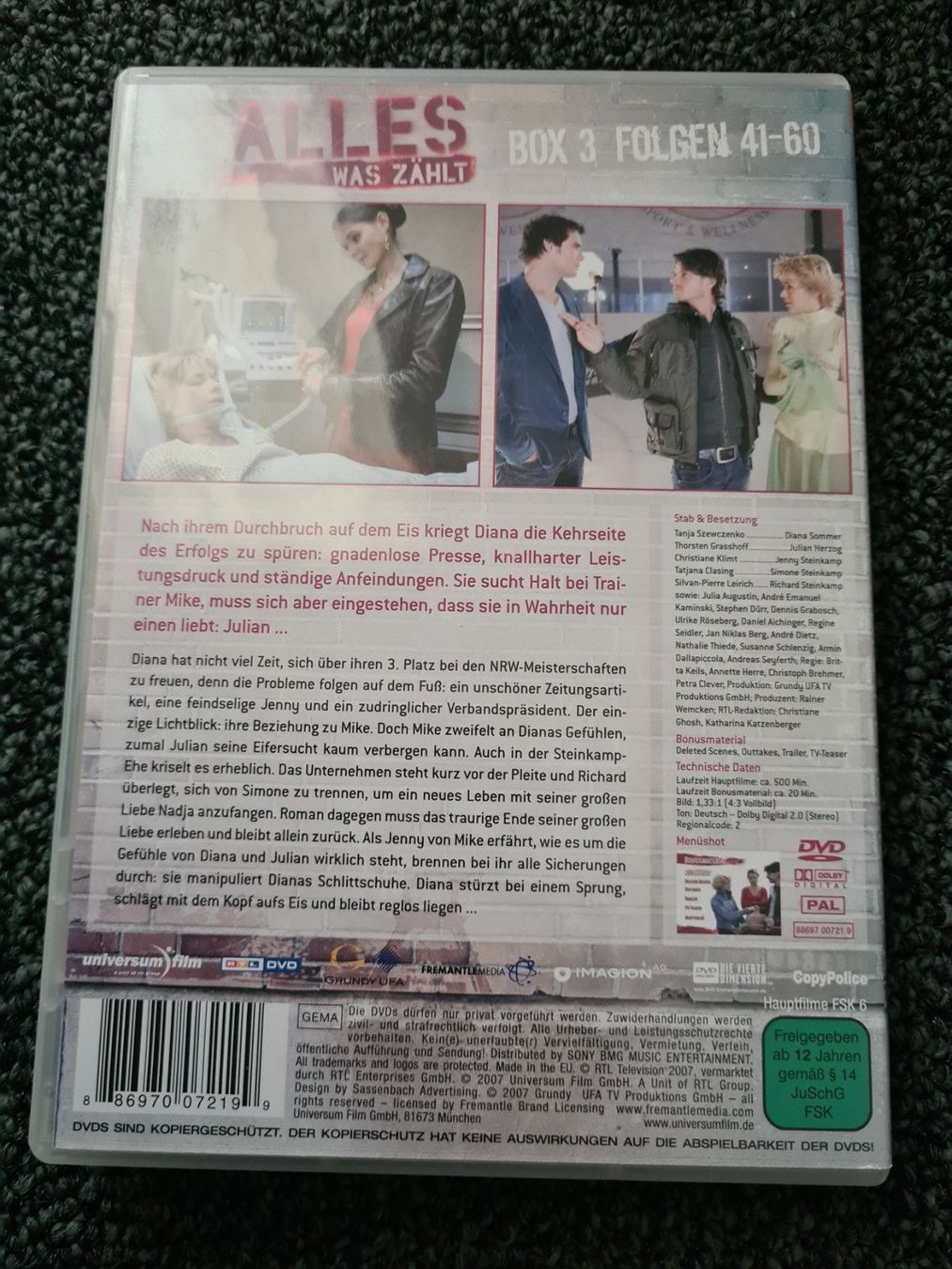 Tutti i DVDs: ALLES WAS ZÄHLT FOLGEN 41-60 – Usato da Ruswil venduto da jan_bxl5 1