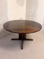 Dänischer Mid Century Esstisch wandelbar von Quadrat zu rund