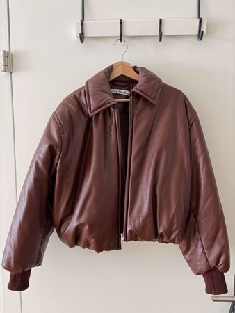 Acne Studios Lederjacke braun neuwertiger Zustand