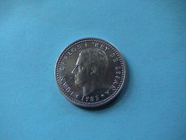 1 Peseta - Spanien - Carlos - 1985