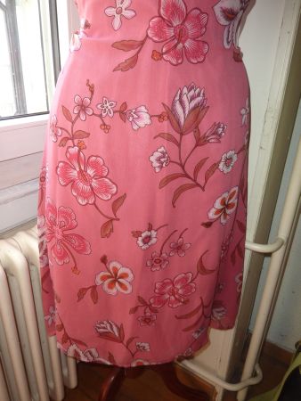 magnifique robe d'été taille 38 en soie femme