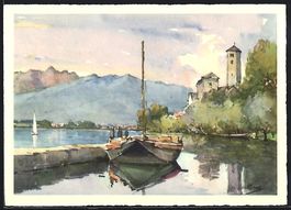 Rivapiana /Lago Maggiore, Boot auf dem S