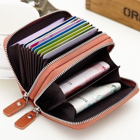KREDITKARTEN PORTEMONNAIE LEDER - KARTEN ETUI - GELDBÖRSE