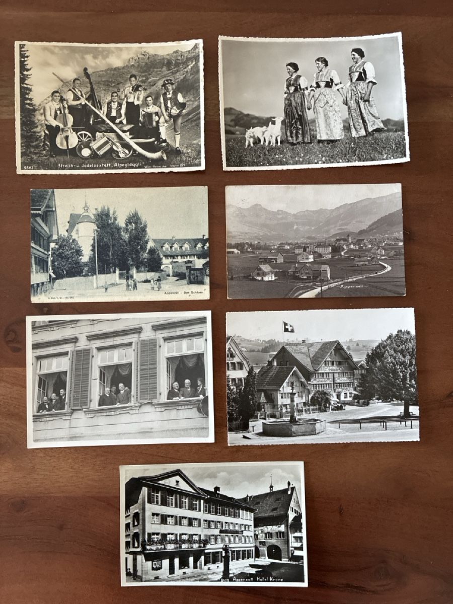 Cartoline postali: 14 Ansichtskarten Schweiz von Appenzell AP – Usato da Oftringen venduto da Cla.vD.74