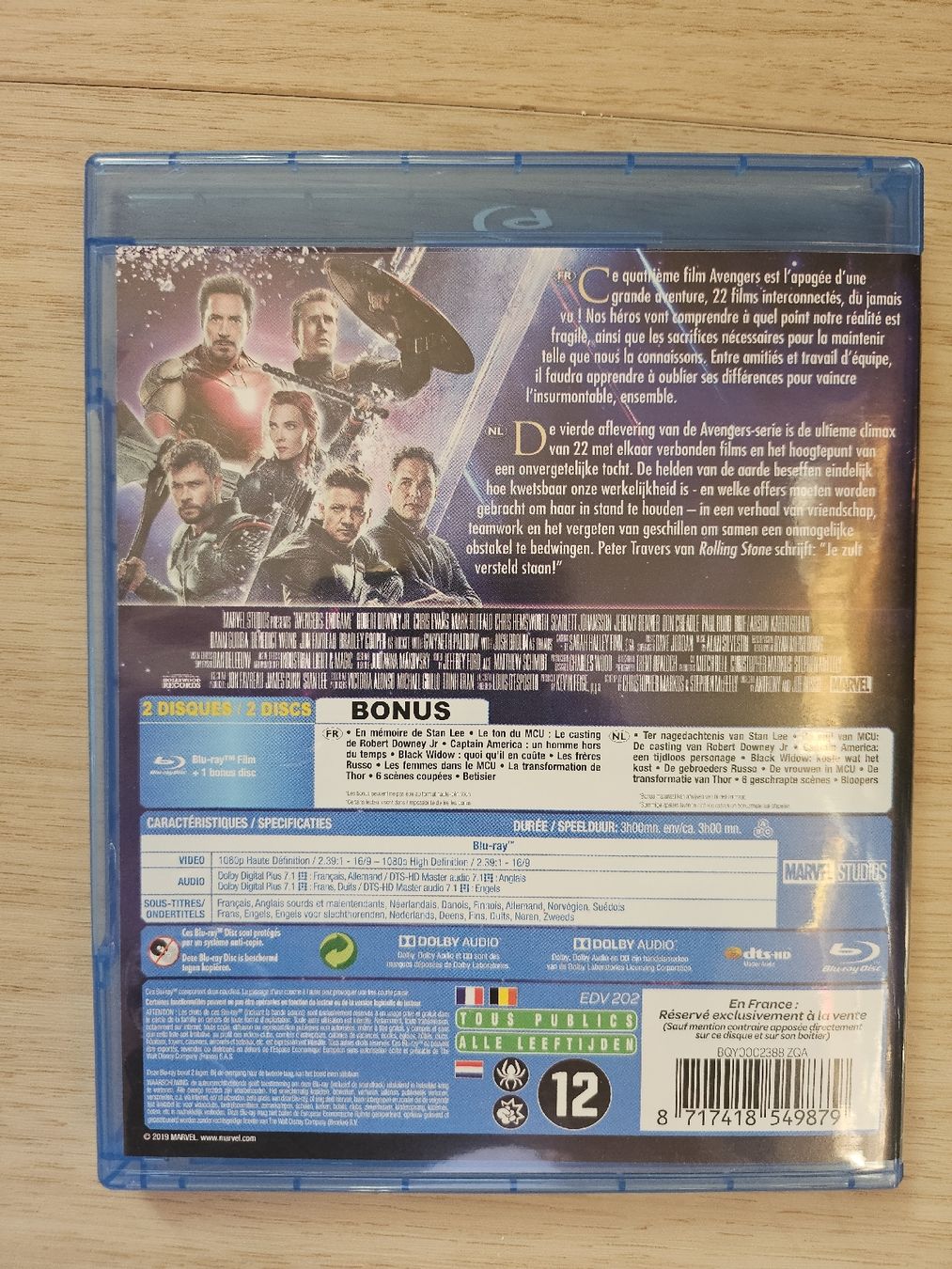 Tutti i DVDs: Avengers Endgame Blu-ray  - Edition Film – Usato da La Joux FR venduto da car_ck96 2