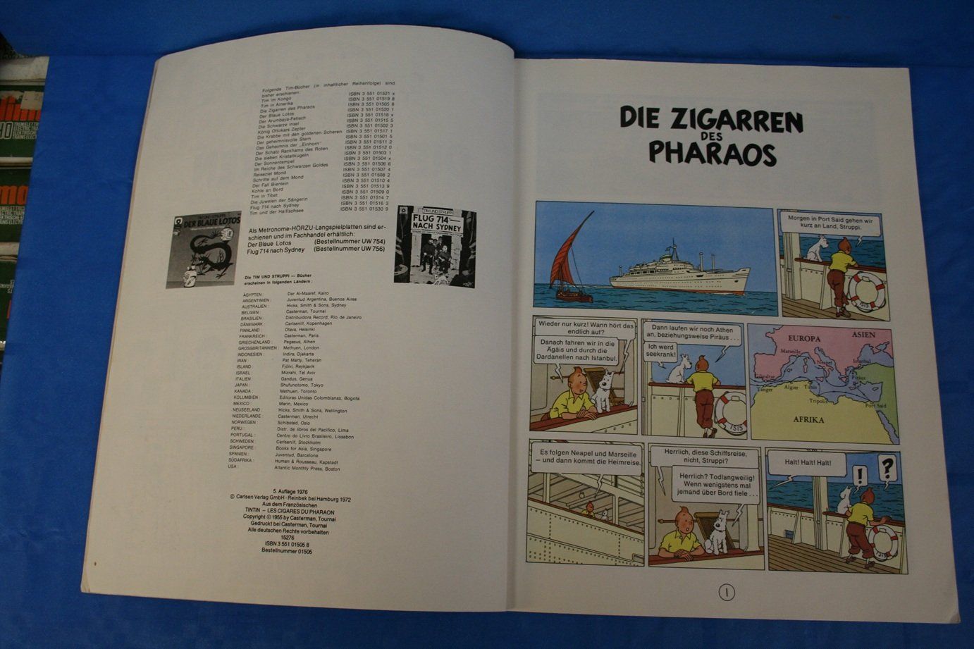 Comics: Tim und Struppi - Die Zigarren des Pharaos – Gebraucht aus Wettingen von zibi137 1