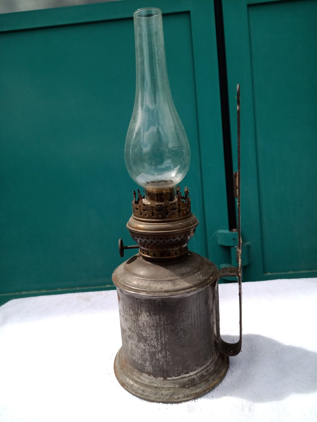 Lampade: Antike Lampe / Öllampe – Usato da Oberegg venduto da A-Z.Handel.Loehrer 3