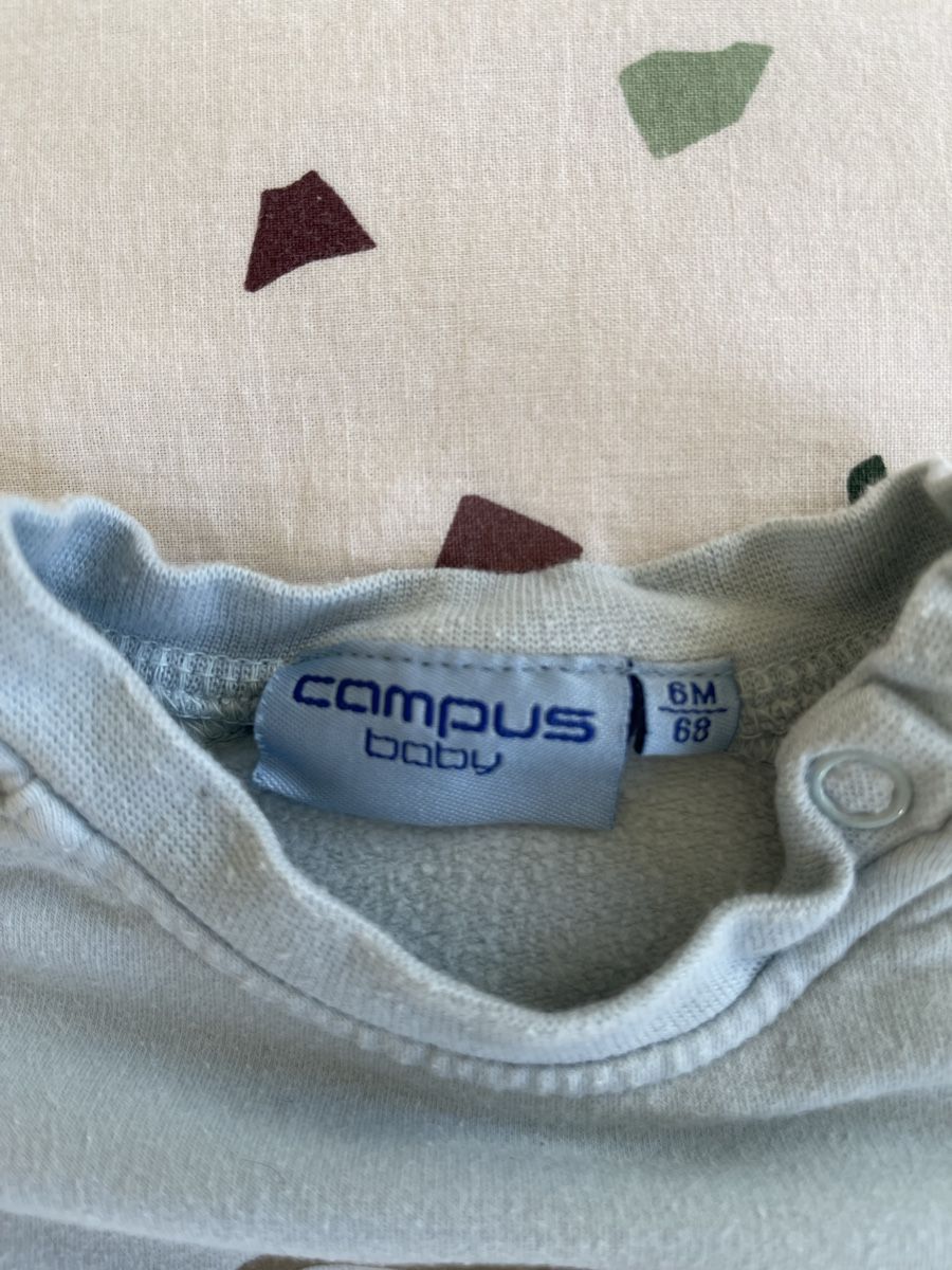 Maglioni & Felpe: Baby Pullover, Gr. 68, hellblau mit Wolf – Usato da Hirzel venduto da carta9 1