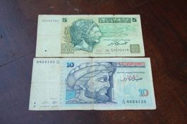 Tunisie 2  billets différents