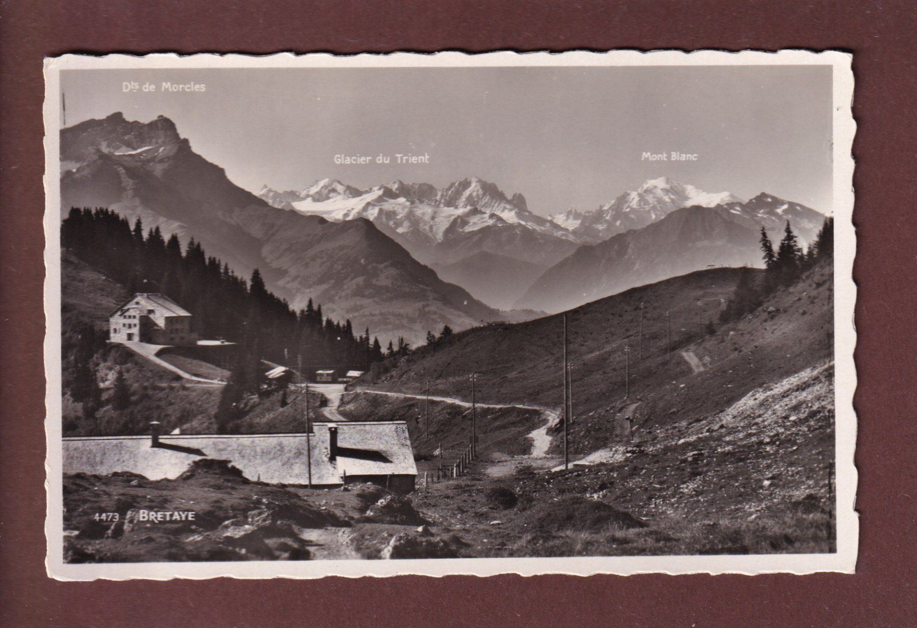 Cartoline postali: BRETAYE – Usato da Pully venduto da nicecards