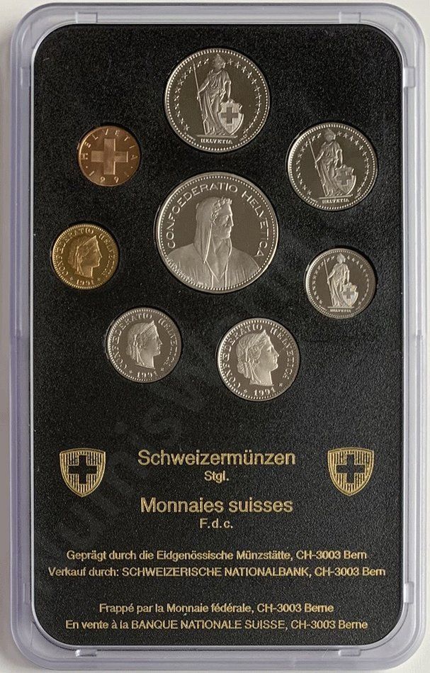 Tutti le monete: Série 1991  F.d.c. – Nuovo (secondo la descrizione) da Martigny venduto da Numis-World 1