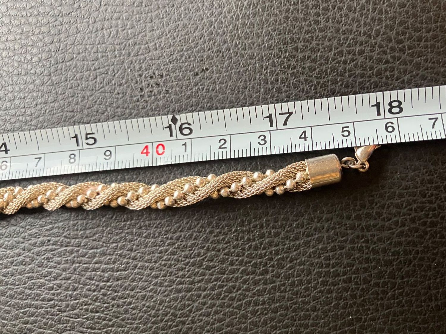 Catenine: Collier vintage torsadé argenté – Usato da Peseux venduto da Chimon59 4