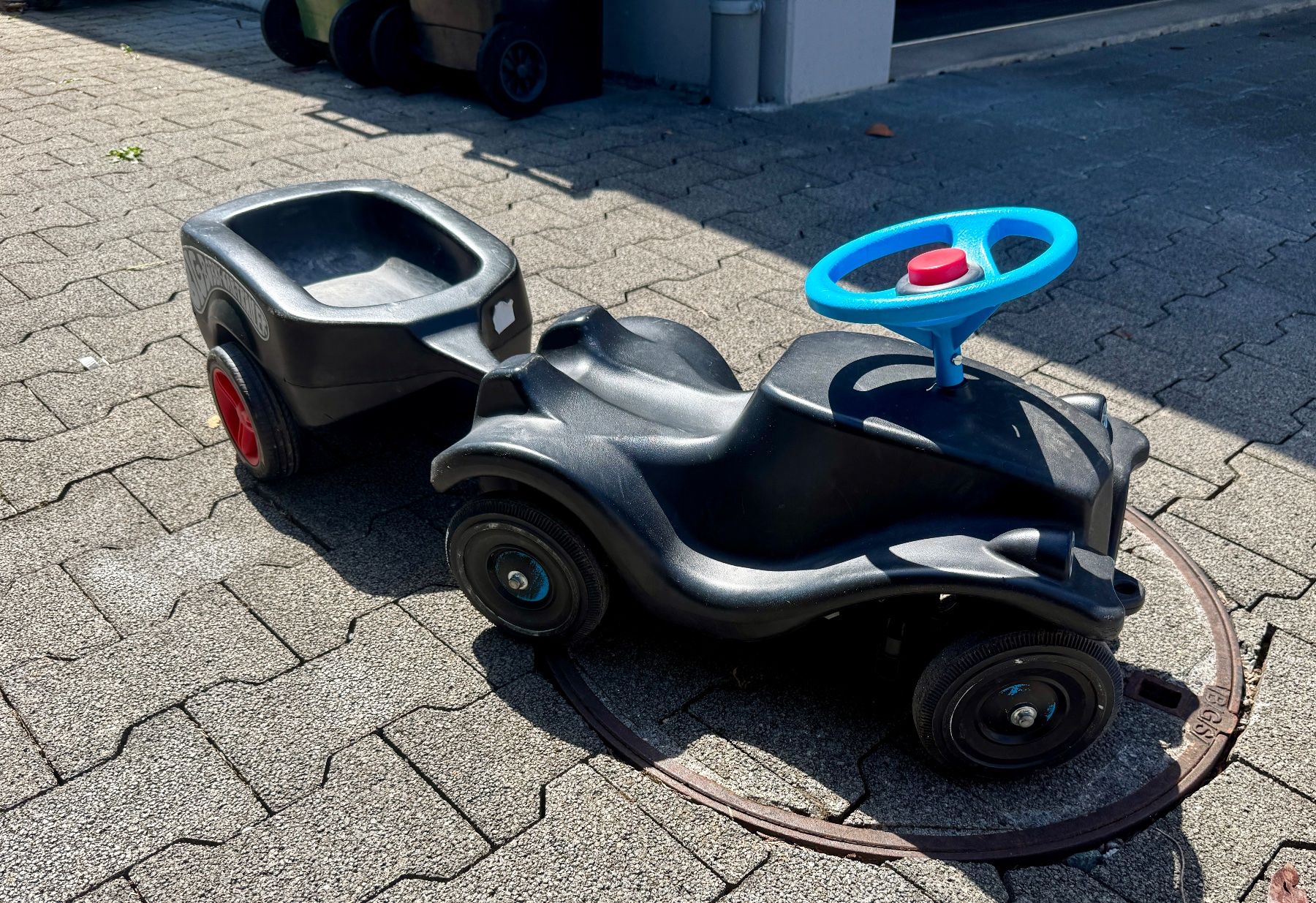 Big Veicoli per bambini: Bobby Car mit Angänger schwarz – Usato da Reichenburg venduto da bibo222 1