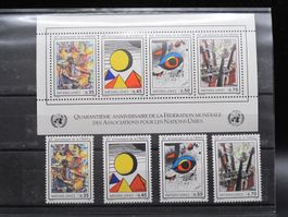 UN CH 1986 Gedenkblock 40 Jahre WFUNA **