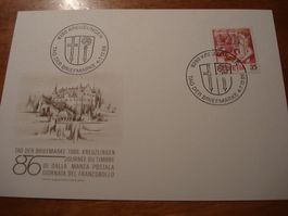 Tag der Briefmarke 1986 Kreuzlingen, Karte  + Brief