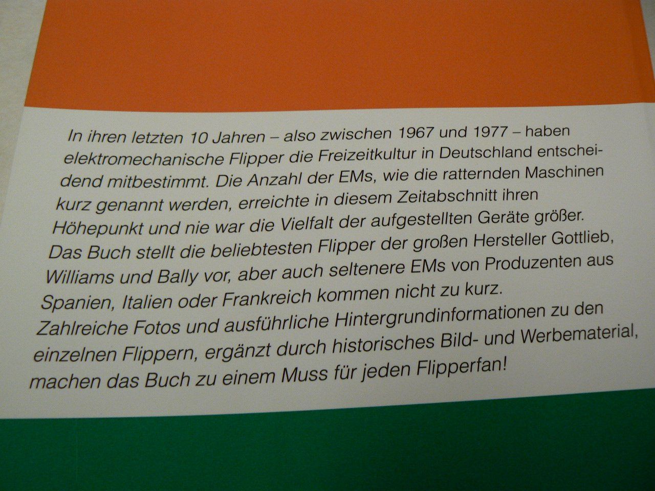 Flipperkästen: FLIPPER-BUCH – Neu und originalverpackt aus Oberlunkhofen von Paco1 1