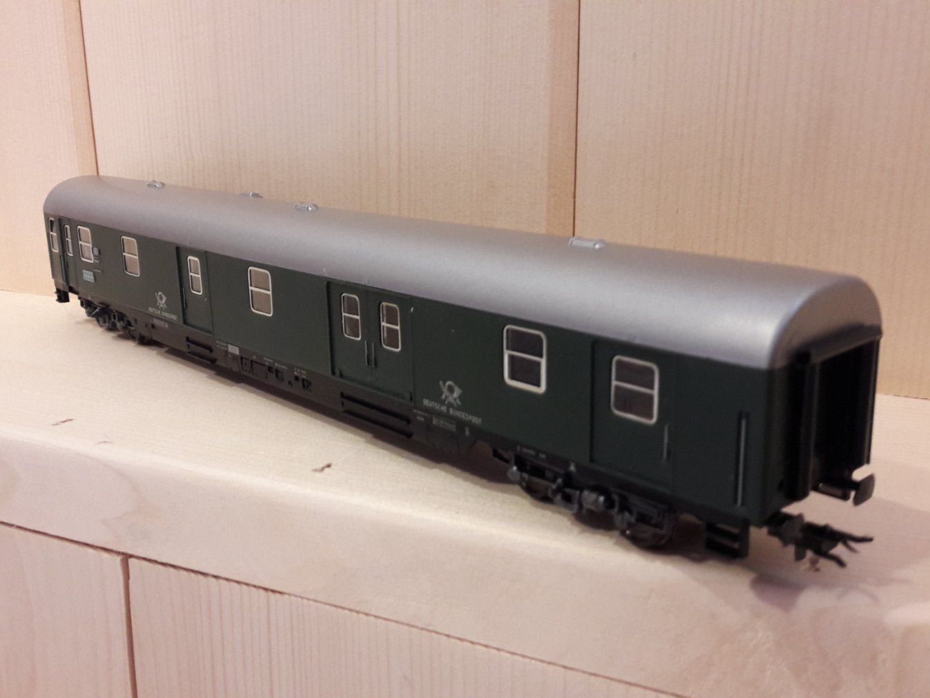Modellini di ferrovie: Röwa HO DC : DB fourgon poste 4 essieux – Usato da Buttes venduto da Cafe2005 3