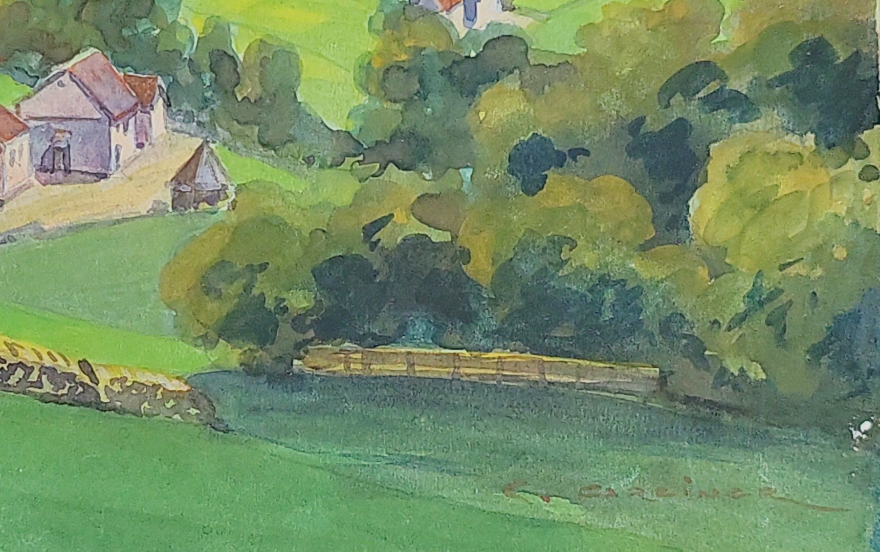 Dipinti: 3 Aquarelle von Charles Greiner um 1920 – Usato da Muttenz venduto da Mithrur 1