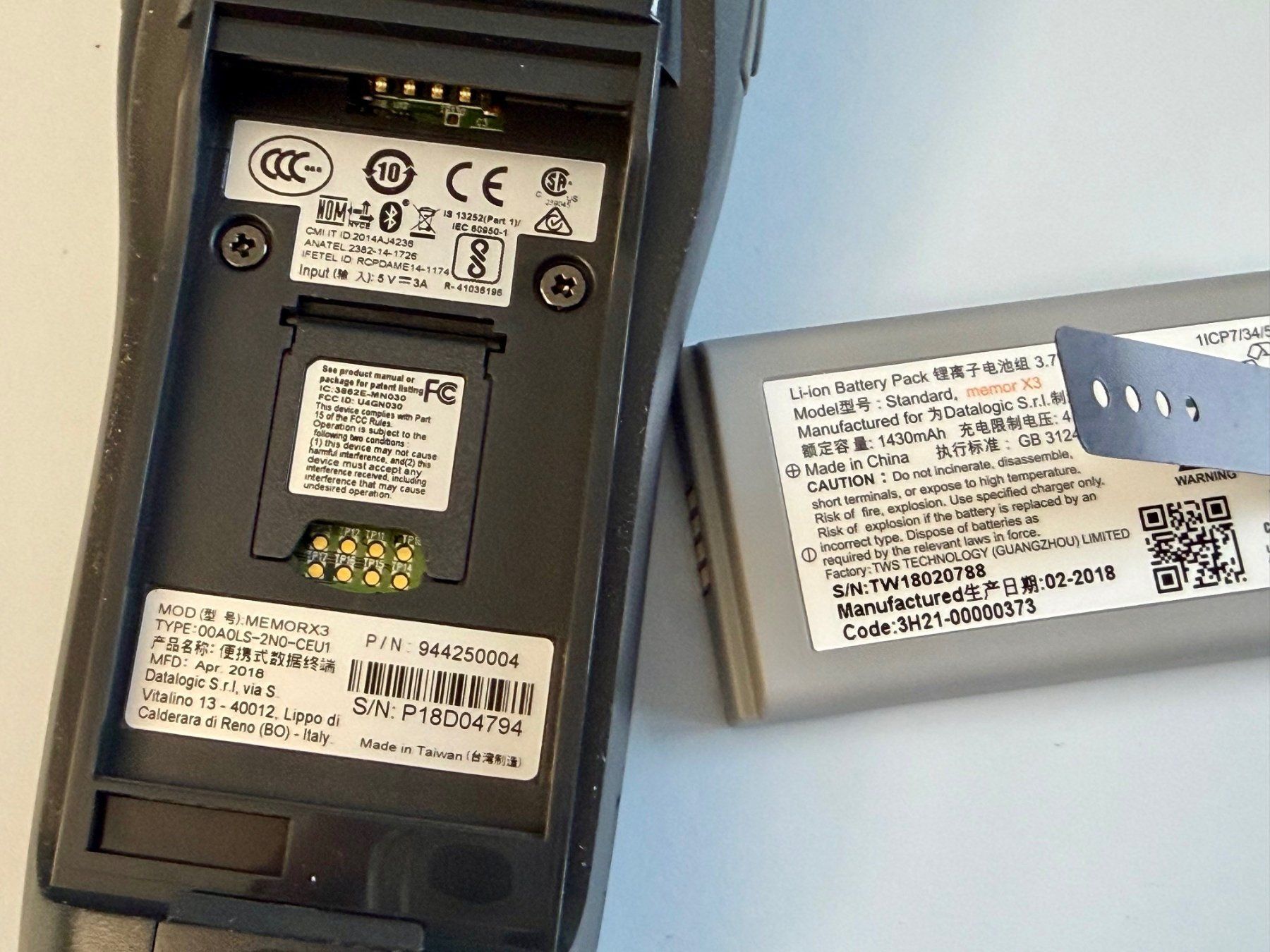 Scanner: Datalogic Memor X3 / Barcode Scanner – Usato da Einigen venduto da Medicom-Pharma 4