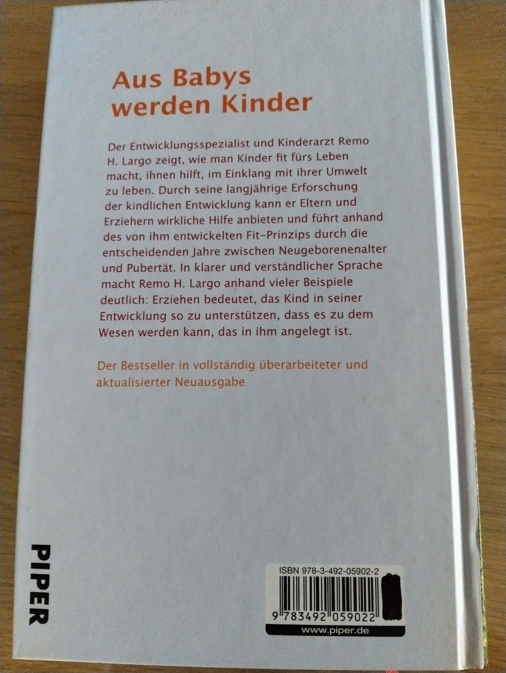 Bücher: Buch: Kinder Jahre con Remo H. Largo – Gebraucht aus Rorschacherberg von Voegeli92 1