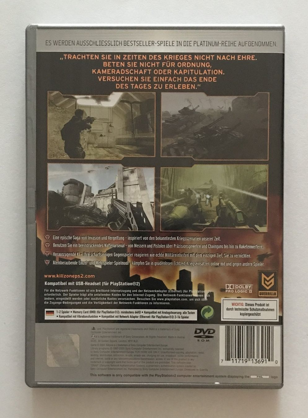 Giochi: PS2 - Killzone – Usato da Allschwil venduto da Bullach 2