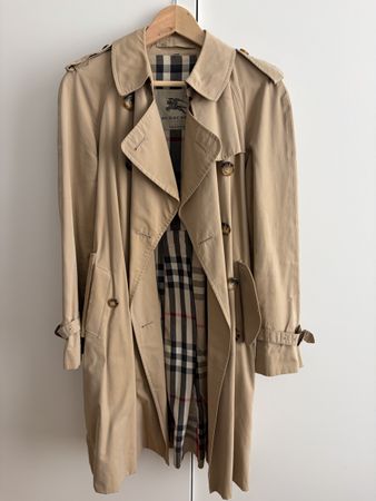 Burberry Trenchcoat beige Baumwolle klassisch guter Zustand