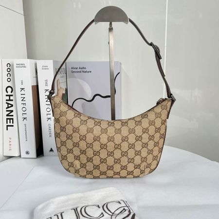 Gucci Vintage GG Monogram Canvas Shoulder/Hobo Bag