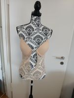 Damen Body Neckholder transparent Spitze Gr.XL beige