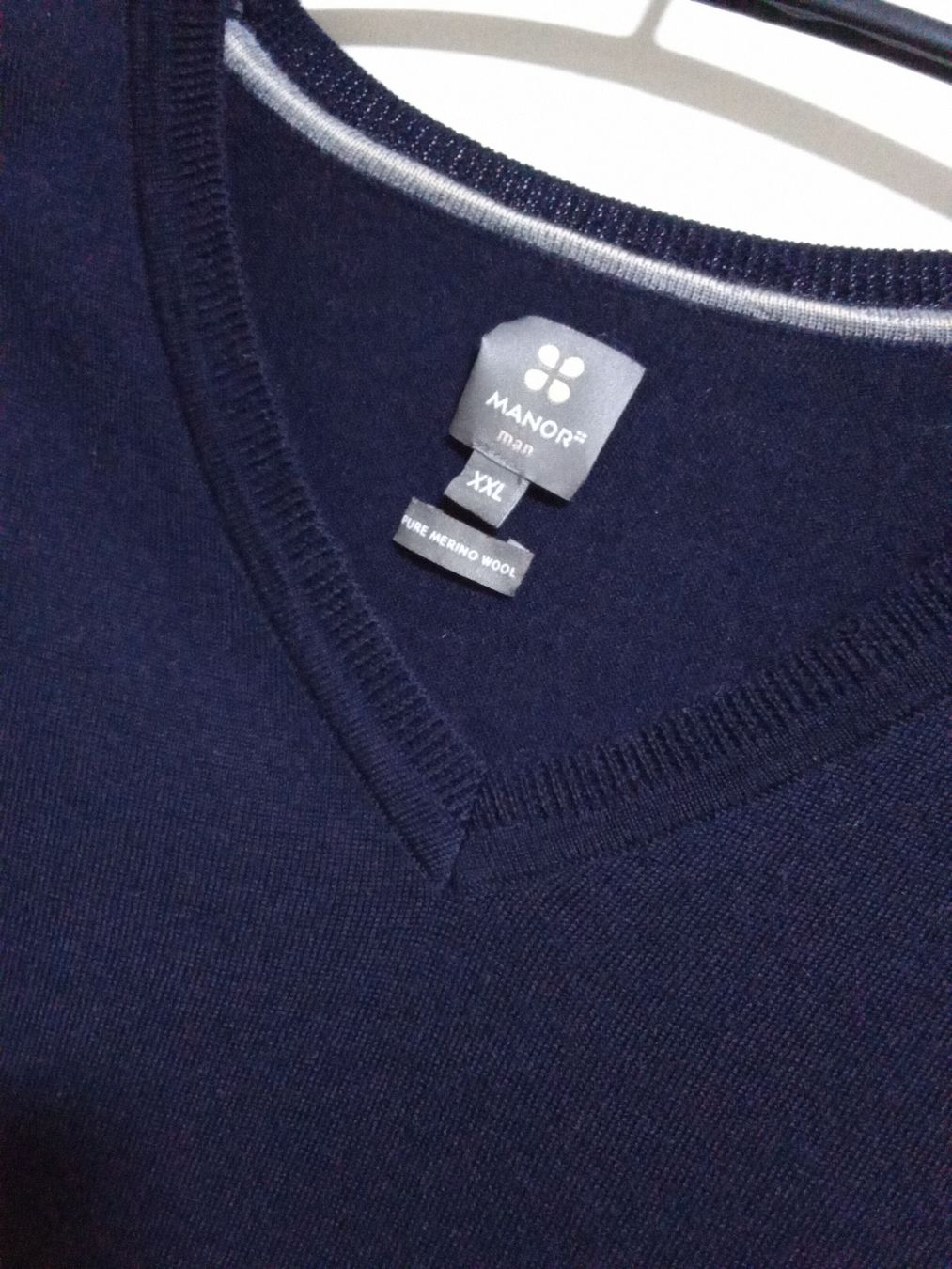 Manor Maglioni & Felpe: dunkelblauer Pullunder von Manor Merino 2XL – Usato da Oberengstringen venduto da Pepper6 1