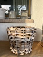Rattantopf von Blumenbörse 30 x 32 x 32 cm