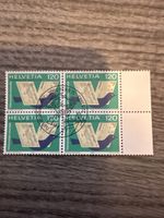 Helvetia Briefmarke 120er, Viererblock, Top Zustand!