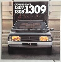 Prospekt SIMCA/Chrysler, 1307/08/09, 78, UNGEL., sehr selten