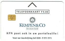 Telefonkarte Niederlande CRD-003 Kempen & Co