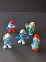 5 Schlumpf-Figuren aus Kinderüberraschungen, neuwertig