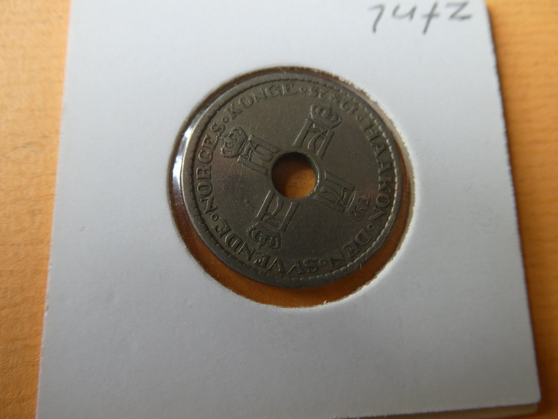 Alle Münzen: Norwegen 1925, 1 Krone – Gebraucht aus Hinterforst von Rohusri 1